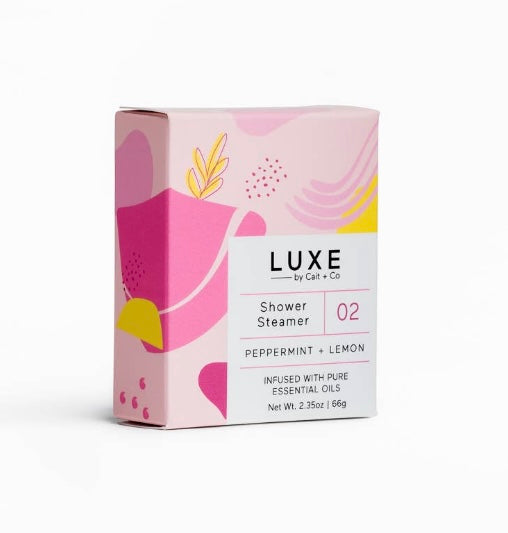 LUXE Peppermint + Lemon Shower Steamer Fizzy Bomb