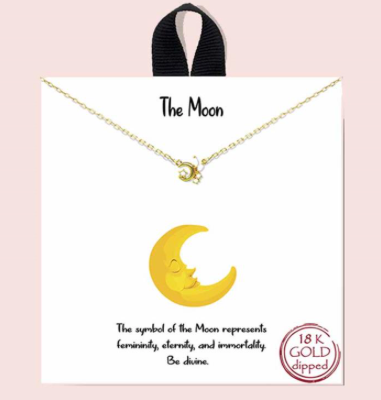 18k Gold Dipped "THE MOON" Necklace