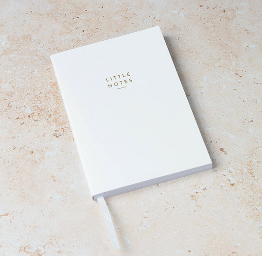 Vegan Leather Note Book - White
